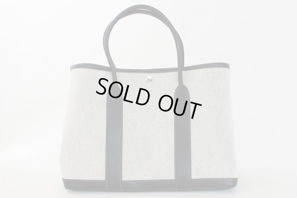 エルメス ガーデンパーティPM グレー/ブラック 裏面