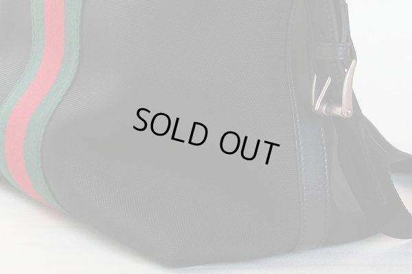 グッチ　ウェブバンド 2WAYショルダーバック 368559 213317 ブラック　サイド下部