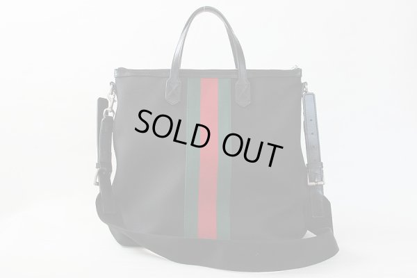 グッチ　ウェブバンド 2WAYショルダーバック 368559 213317 ブラック　裏面