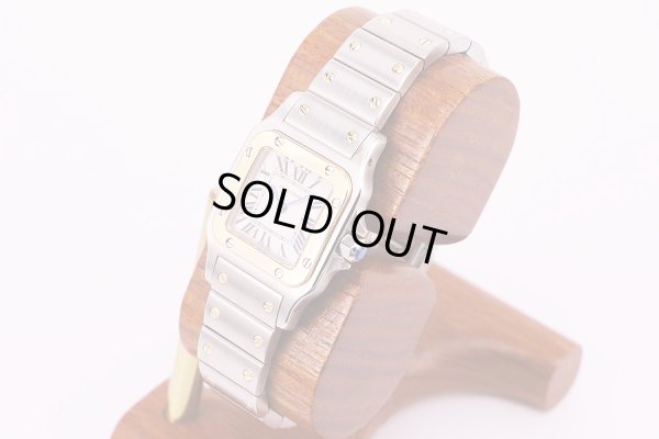 カルティエ　サントスガルベSM　コンビ　1567 白文字盤　サイド