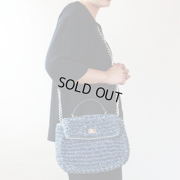 アンテプリマ LUMINOSA 2WAYショルダーバック PA16SC51B2 ブルー 掛けたイメージ