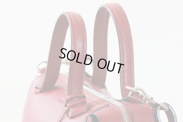 バリー　2WAYショルダーバック レッド　サイド上部