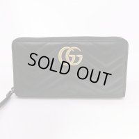 グッチ　GGマーモント ジップアラウンドウォレット 443123 525040 ブラック