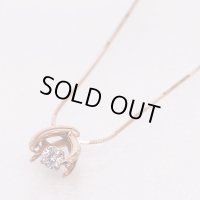 フォーエバーマーク　K18PG ダイアイリペンダントネックレス 0.18ct 3.00g