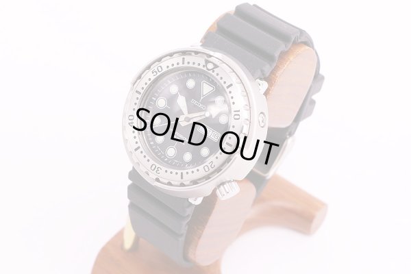 セイコー　プロスペック　スクーバ300M　SBBN007　黒文字盤　サイド