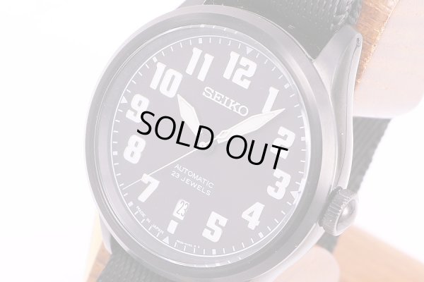 セイコー　メカニクル　SCVE039　黒文字盤　ナノユニバース限定　サイド拡大