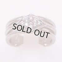 星の砂　PT900 ダイアイリリング 0.21ct 11.90g