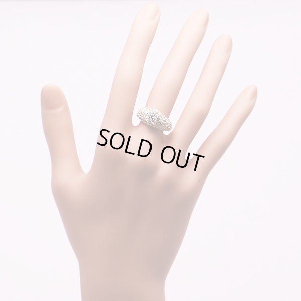 星の砂　K18 ダイアイリリング 1.92ct 5.60g　装着イメージ