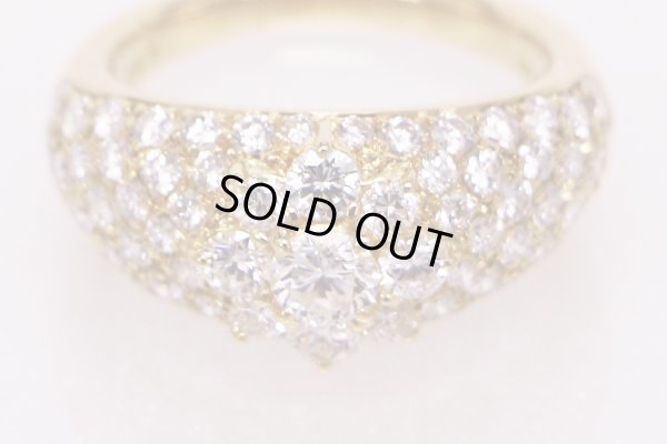 星の砂　K18 ダイアイリリング 1.92ct 5.60g　拡大