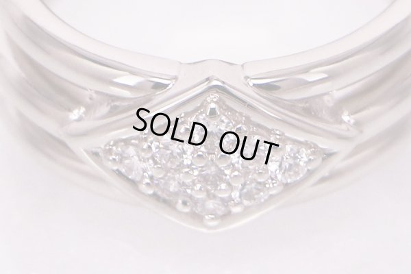 星の砂　PT900 ダイアイリリング 0.21ct 11.90g　拡大