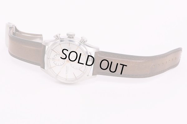 ハミルトン　ジャズマスター　スピリットオブリバティ　H324160 　銀文字盤　革ベルト表面