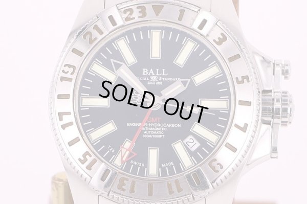 ボール　エンジニアハイドロカーボンGMT　DG1016A　黒文字盤　表面