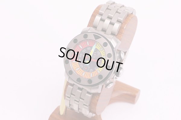 セクター　ダイビングチーム　アプネア　クロノグラフ　カラフル文字盤　サイド