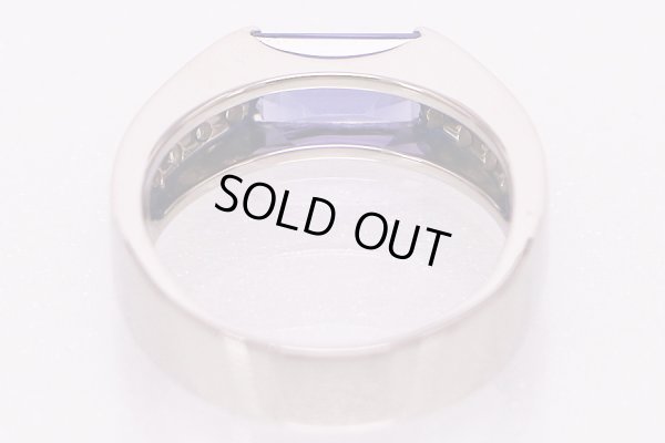 タサキ　PT900 タンザナイトダイアイリリング 0.32ct 9.10g　内側