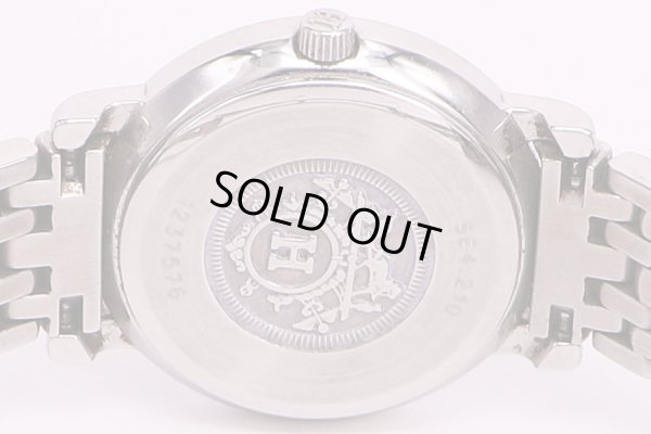 エルメス　セリエ　SE4.210　白文字盤　裏面拡大