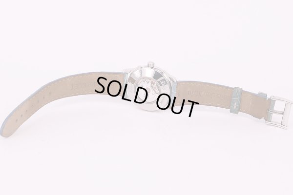 ペルレ　ブルーテンペスト　青シェル文字盤　革ベルト