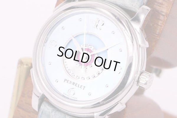 ペルレ　ブルーテンペスト　青シェル文字盤　サイド拡大