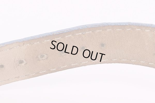 ペルレ　ブルーテンペスト　青シェル文字盤　革ベルト状態