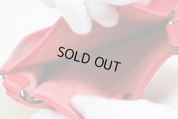 エルメス エヴリンTPM レッド系/SIV金具 中身(2)