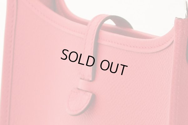 エルメス エヴリンTPM レッド系/SIV金具 サイド上部