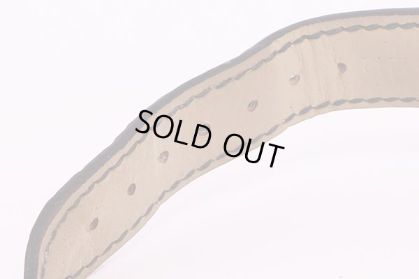 オメガ　デビルGMT　グレー文字盤　革ベルト状態(1)