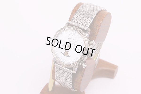 タケオキクチ　フォーチュン　ムーンフェイス　白文字盤　サイド