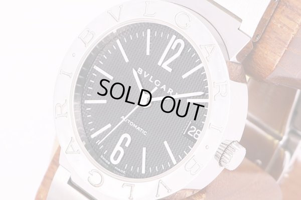 ブルガリ　ブルガリブルガリ　BB33SS　黒文字盤　新型ブレス　サイド拡大