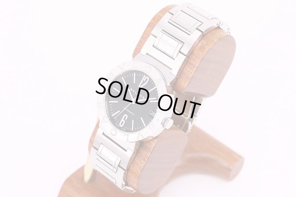 ブルガリ　ブルガリブルガリ　BB33SS　黒文字盤　新型ブレス　サイド