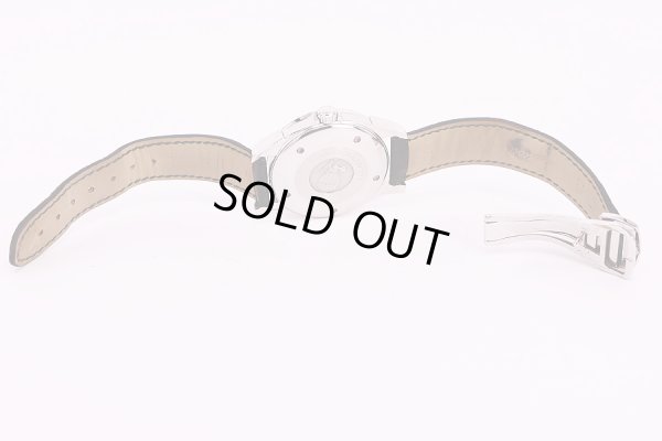 オメガ　デビルGMT　グレー文字盤　革ベルト状態