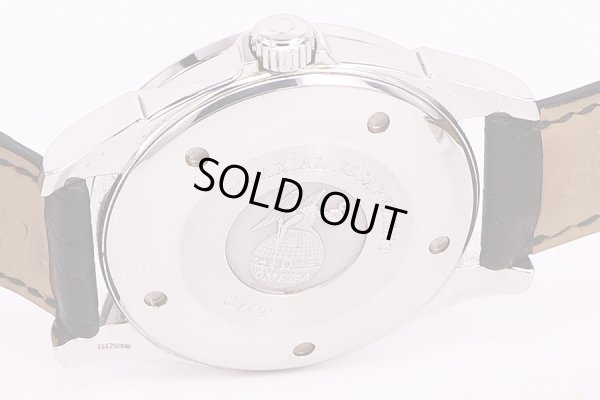 オメガ　デビルGMT　グレー文字盤　裏面拡大