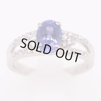 PT900 タンザナイトダイアイリリング 1.80ct 0.17ct 7.10g