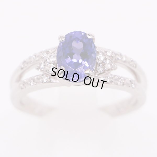 PT900 タンザナイトダイアイリリング 1.80ct 0.17ct 7.10g