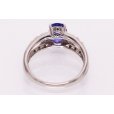 PT900 タンザナイトダイアイリリング 1.80ct 0.17ct 7.10g　内側