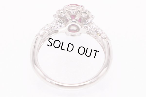 PT900 ルビーダイアイリリング 1.15ct 1.40ct 6.00g　内側