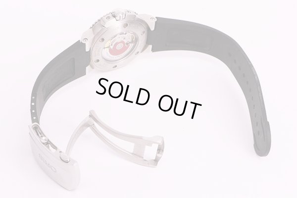 オリス　アイクス　ダイバー300　青文字盤　ラバーベルト状態(2)