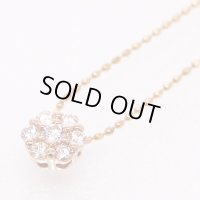 K18PG ダイアイリペンダントネックレス 0.20ct 2.10g