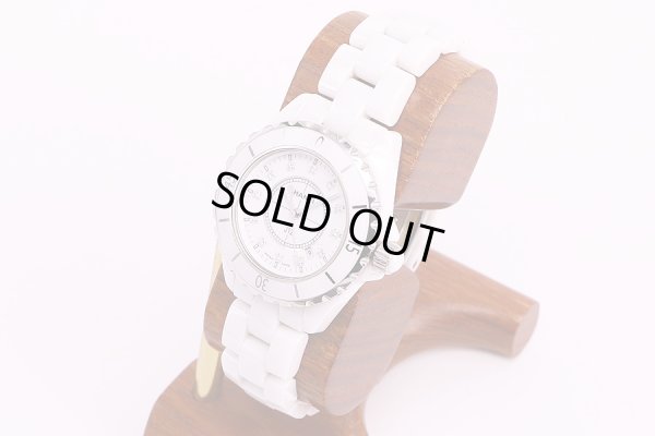 シャネル　J12　H1628　白文字盤　12P　サイド