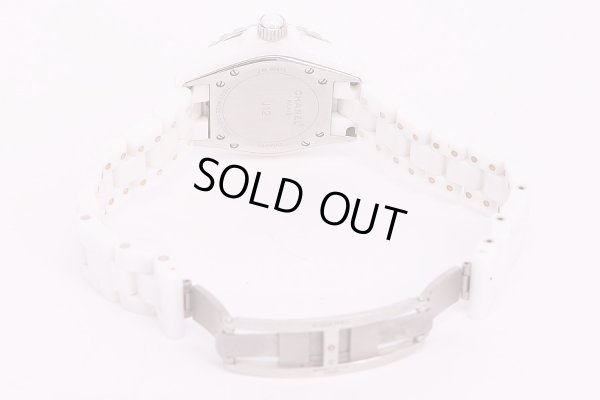 シャネル　J12　H1628　白文字盤　12P　セラミックブレス