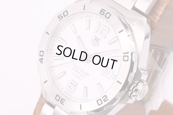 タグホイヤー　フォーミュラー1　WAZ2114　白文字盤　裏面拡大