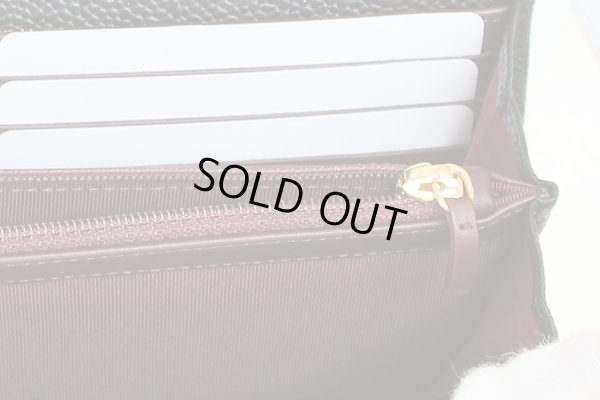 シャネル ニツ折長財布 A50096 ブラック/ボルドー カードケース