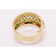 K18 エメラルドダイアイリリング 0.65ct 1.23ct 8.60g　内側