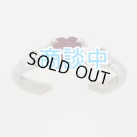 PT900 ルビー ダイアイリリング 0.45ct 0.43ct 3.80g