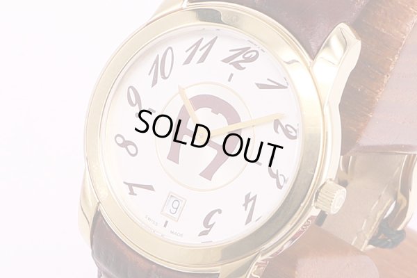 アイグナー　ミラノA14100　銀文字盤　サイド拡大