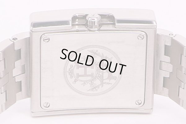 エルメス　ベルトウオッチ　BE1.210　白文字盤　裏面拡大