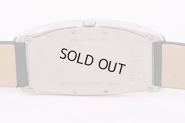 ティファニー　ジェメア　Z6401　白文字盤　裏面拡大