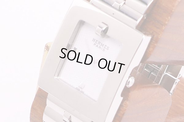 エルメス　ベルトウオッチ　BE1.210　白文字盤　サイド拡大