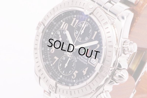 ブライトリング　クロノマット　エボリューション　A13356　フィレンツェトリコロール限定　黒文字盤　サイド拡大