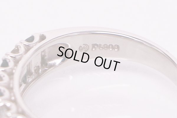PT900 アレキサンドライトダイアイリリング 0.53ct 0.47ct 6.50g　刻印