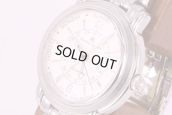 モーリス・ラクロア　マスターピース　ファイヴハンズ　MP6328　銀文字盤　サイド拡大