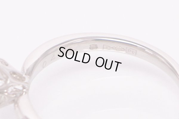 モニッケンダム　PT1000 ダイアイリリング 0.438ct 3.50g　刻印